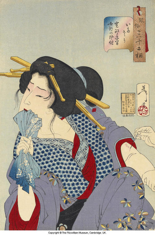 Looking in Pain: a Prostitute  of the Kansei Era