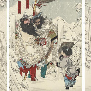 Featured image for the project: Gentoku visits Kômei in the snow